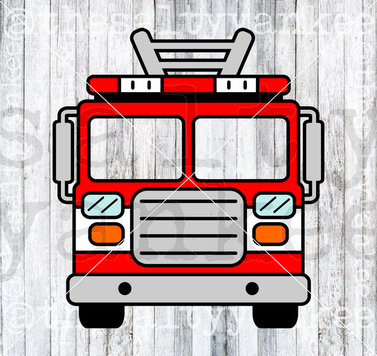 Fire Truck SVG and PNG File Download