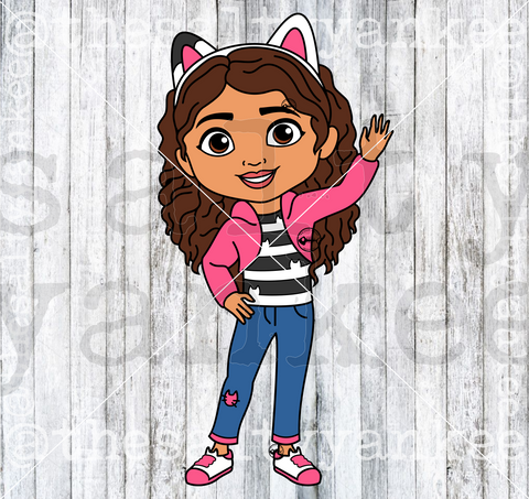 Kitty Cat Dollhouse Girl SVG and PNG File Download