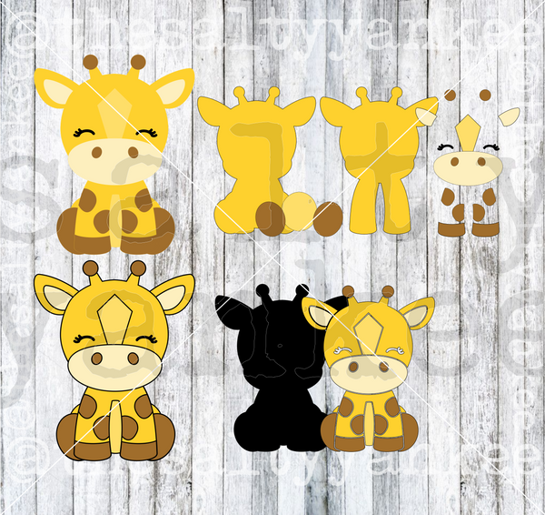 Baby Giraffe SVG and PNG File Download