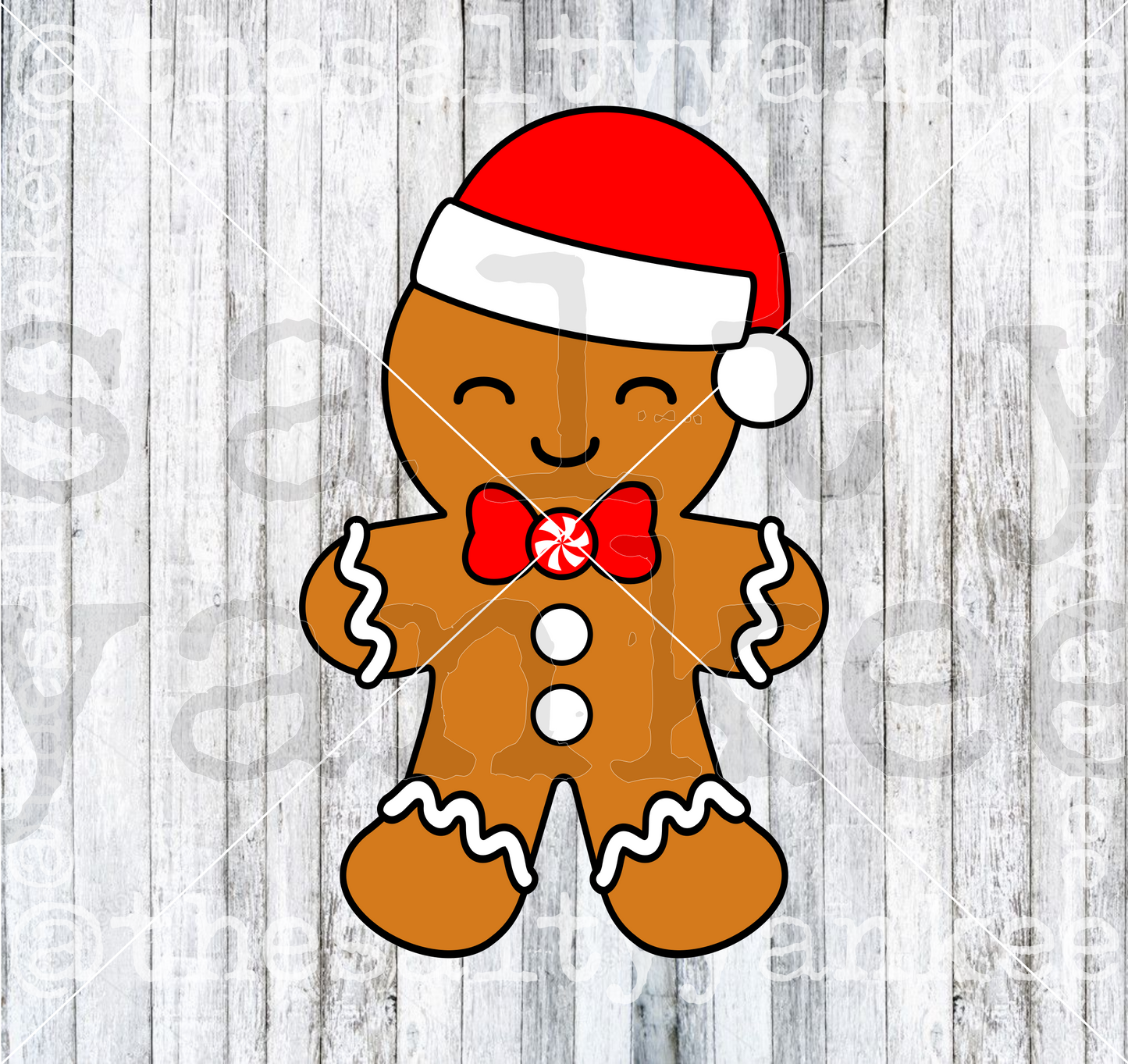 Gingerbread Man SVG and PNG File Download