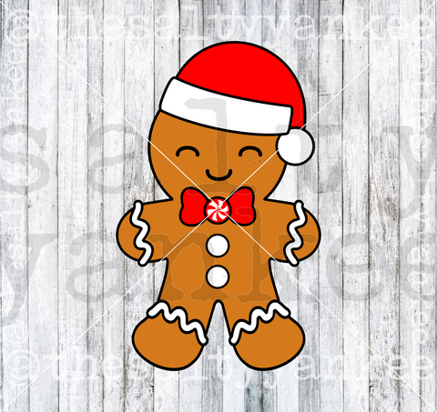 Gingerbread Man SVG and PNG File Download