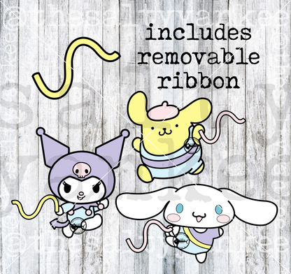 Cute Kitty Friends Gymnastics Bundle SVG and PNG File Download