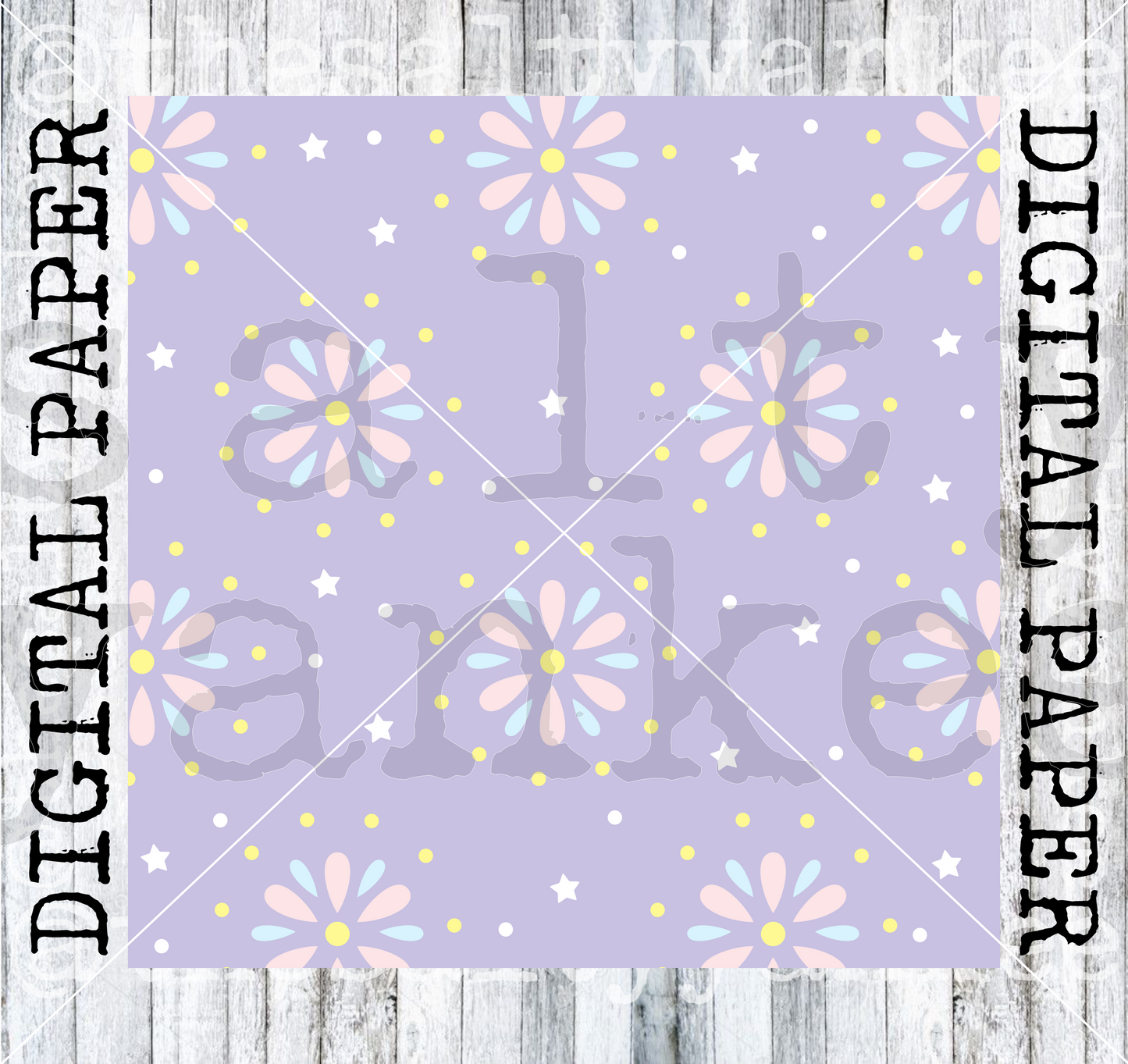 Pastel Floral SVG and PNG File Download