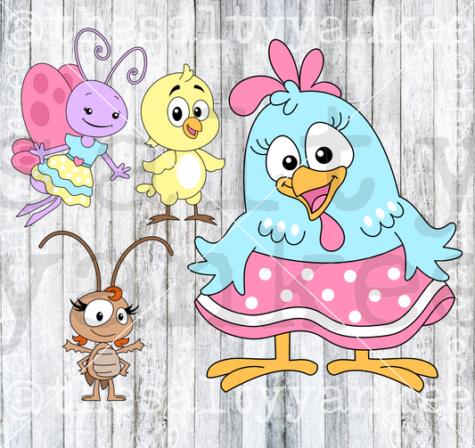 Gallina Pintadita Bundle SVG and PNG File Download