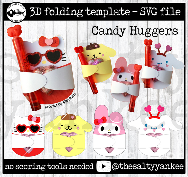 Kawaii Candy Huggers - SVG File Download