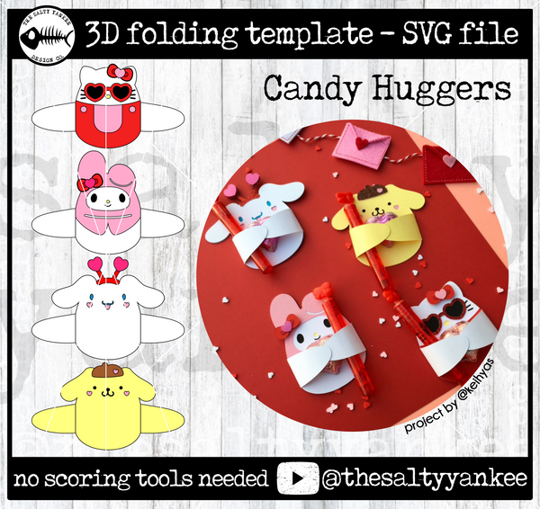 Kawaii Candy Huggers - SVG File Download