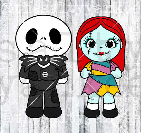 Skeleton Ragdoll Lovers SVG and PNG File Download