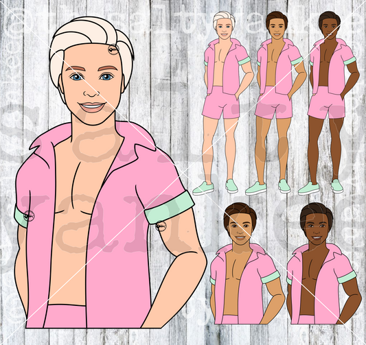 Toy Doll Boy and Friends SVG and PNG File Download