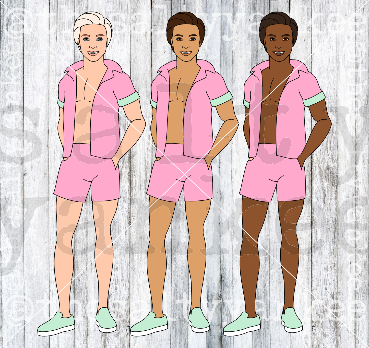 Toy Doll Boy and Friends SVG and PNG File Download