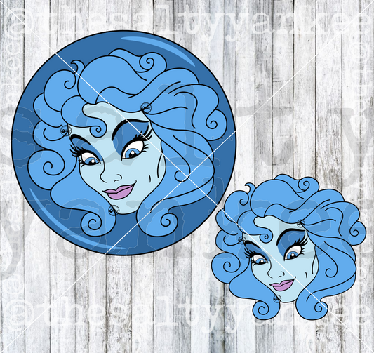 Madame in Crystal Ball SVG and PNG File Download