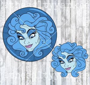 Madame in Crystal Ball SVG and PNG File Download