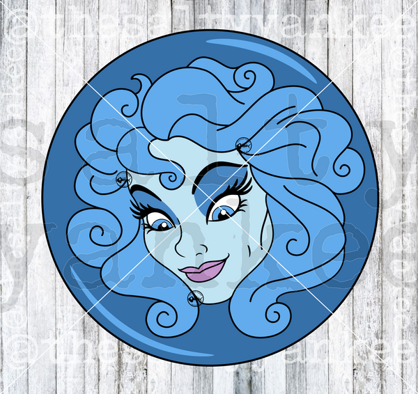 Madame in Crystal Ball SVG and PNG File Download