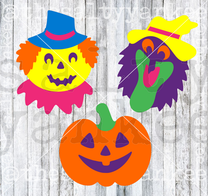 Retro 90s Halloween Erasers SVG and PNG File Download