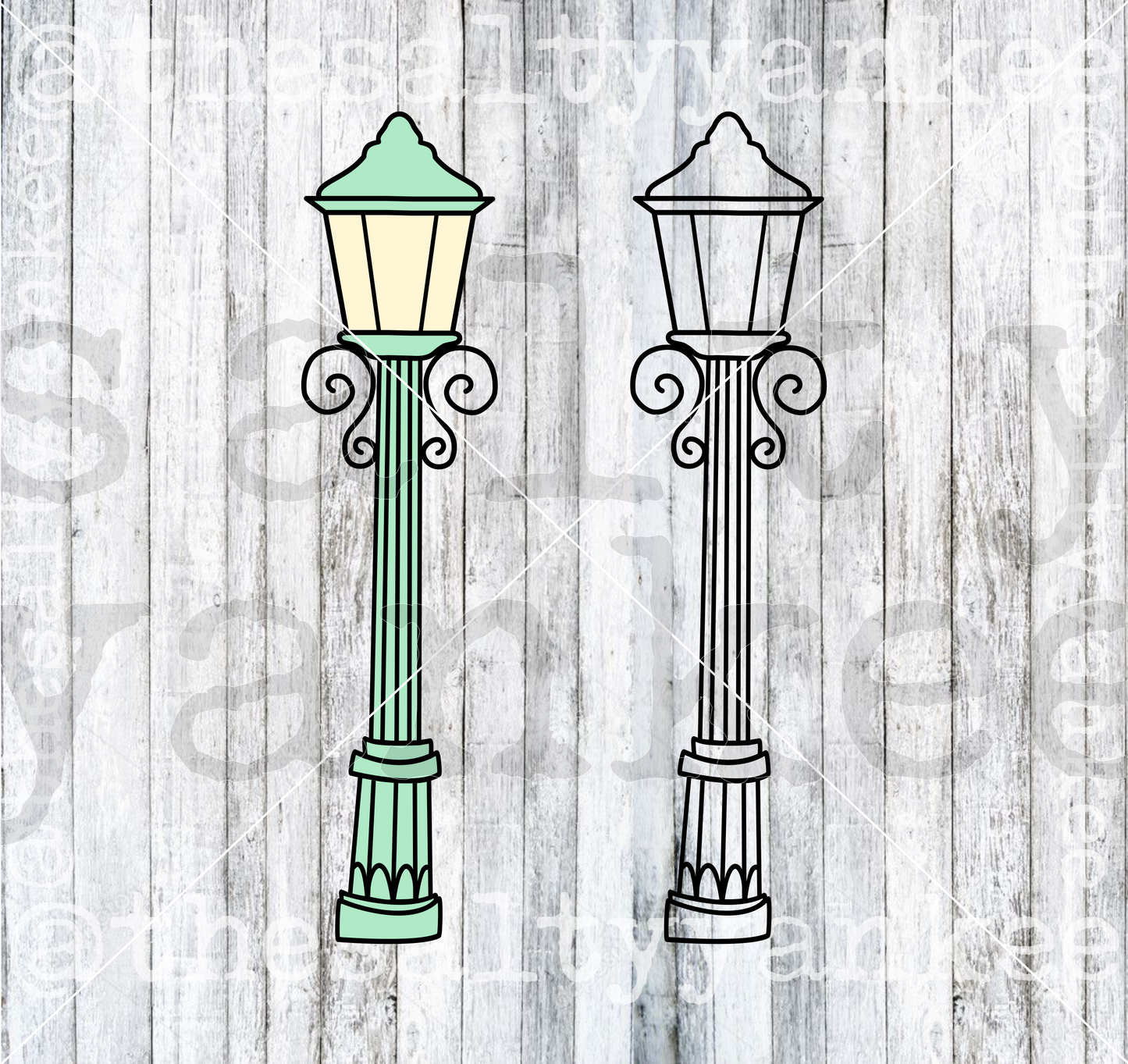 Lamp Post SVG and PNG File Download