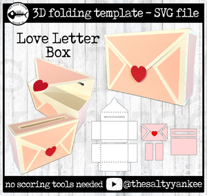 Love Letter Box - SVG File Download