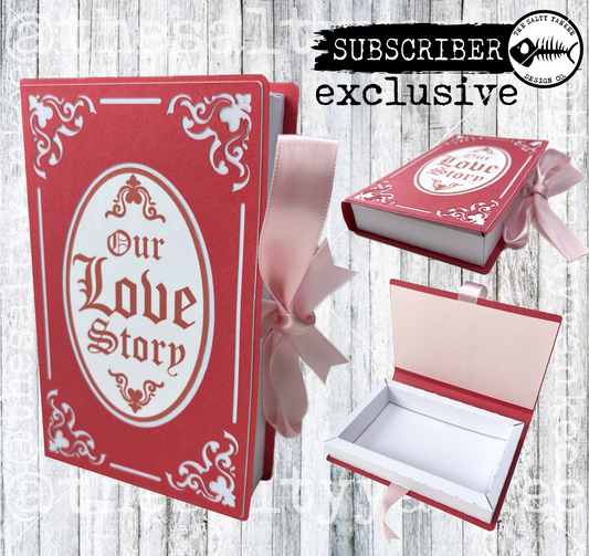 Our Love Story Box - Subscriber Exclusive Template SVG File