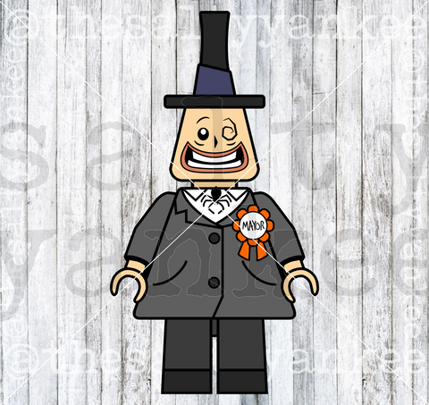 Toy Halloween Mayor Layered SVG and PNG File Download