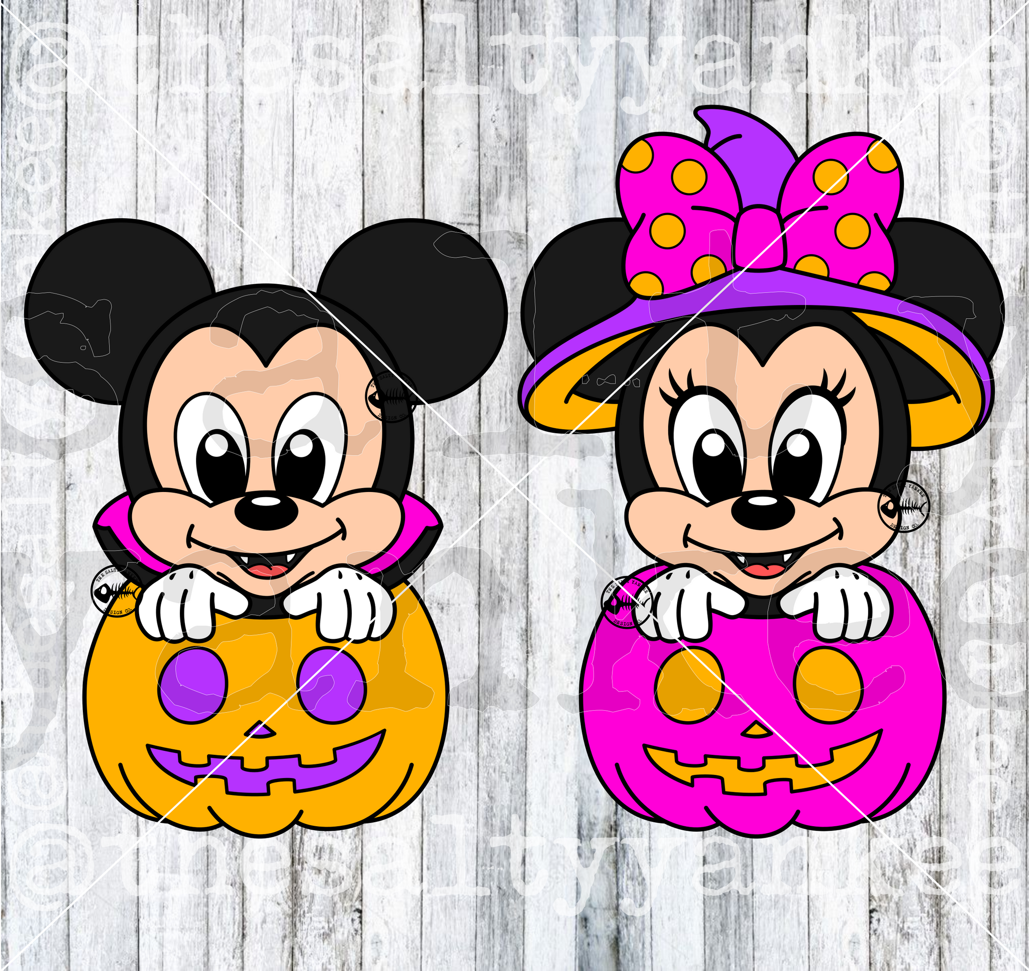 Pumpkin Babies Mouse Couple SVG and PNG File Download