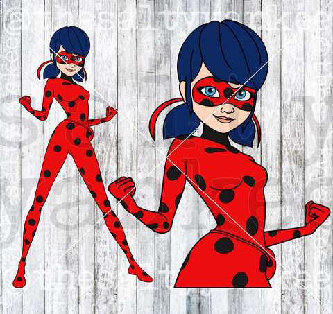 Lady Bug Hero SVG and PNG File Download