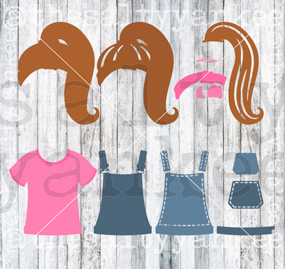 Miss Rachel Attire SVG and PNG File Download