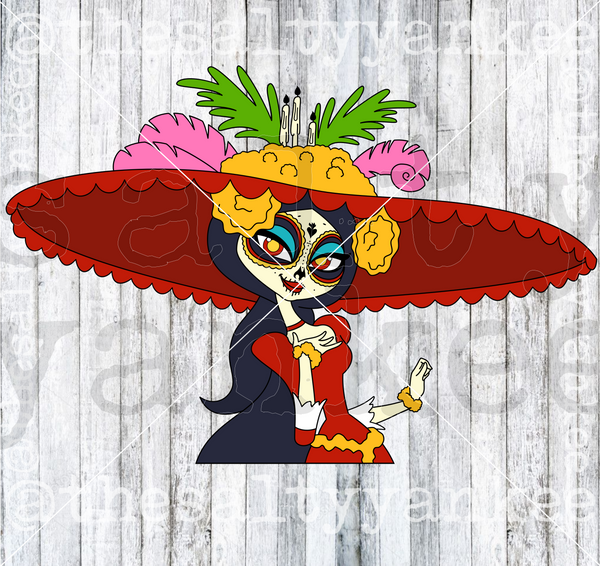 La Muerte Layered SVG and PNG File Download
