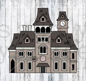 Spooky Academy Castle SVG and PNG File Download