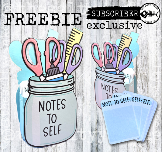 Crafty Mason Jar Desktop Box Template - SVG File Download