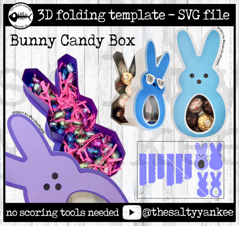Bunny Candy Box - SVG File Download