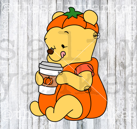 Baby Bear Pumpkin SVG and PNG File Download