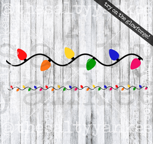 Seamless Christmas Lights Strand Svg And Png File Download Downloads