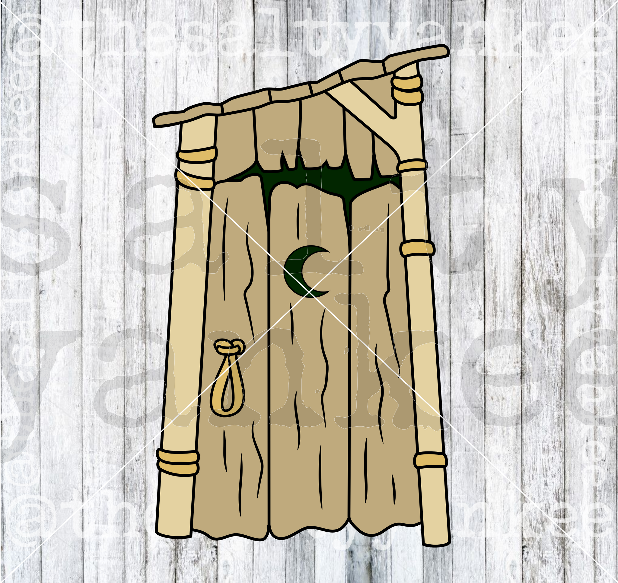 Outhouse SVG and PNG File Download