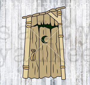 Outhouse SVG and PNG File Download