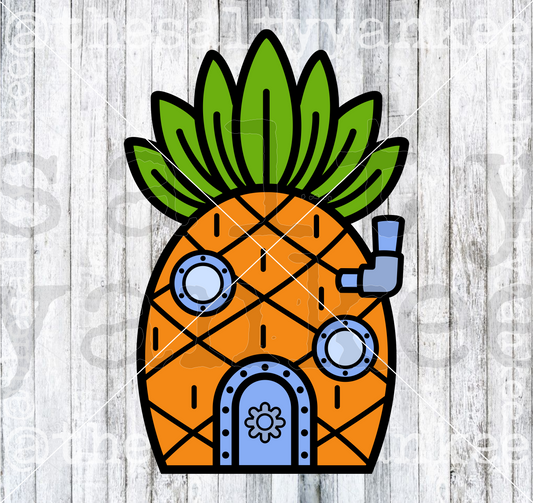 Pineapple House SVG and PNG File Download