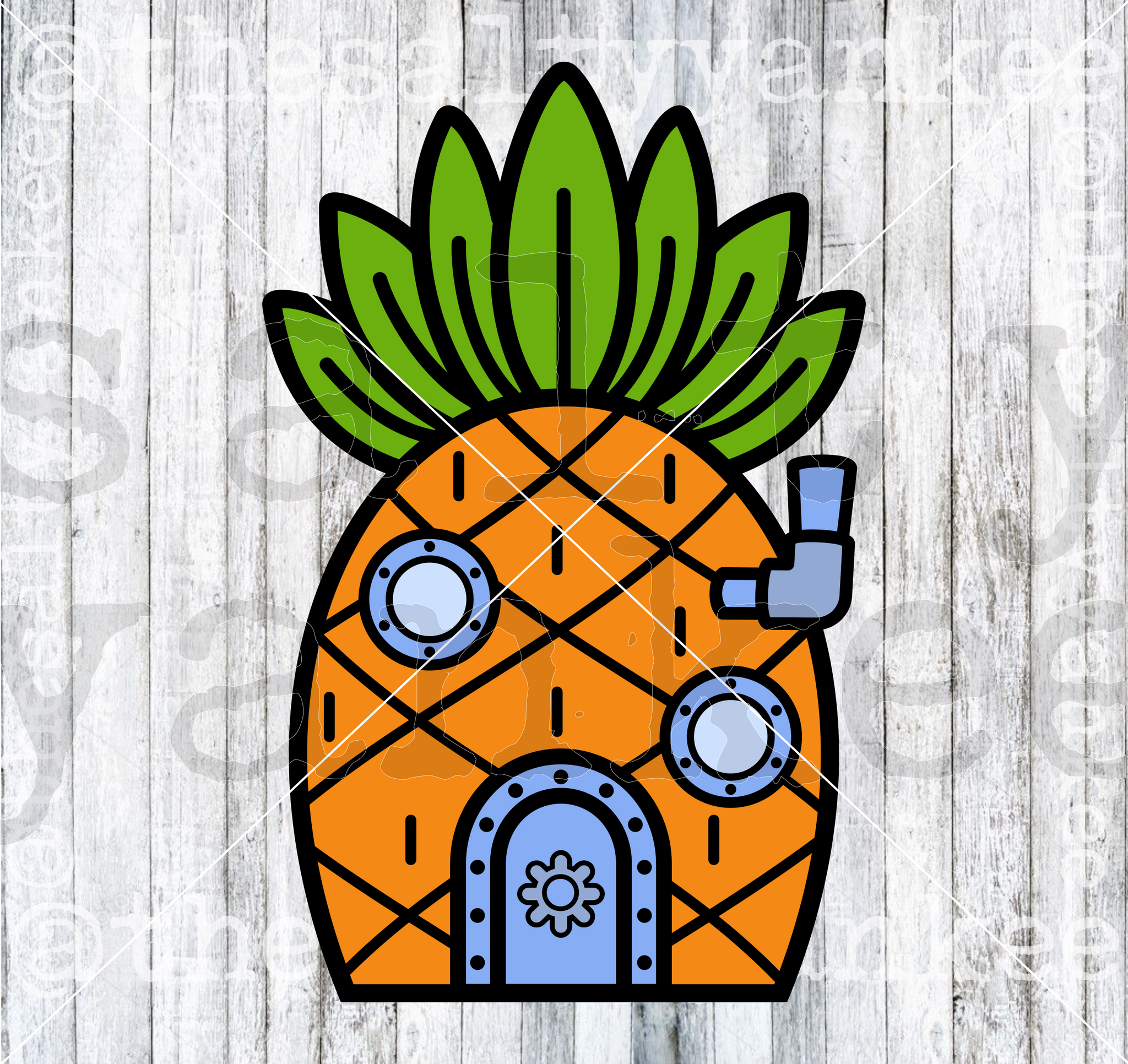 Pineapple House SVG and PNG File Download