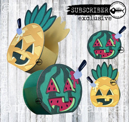 Summerween Pals Boxes Template - SVG File Download