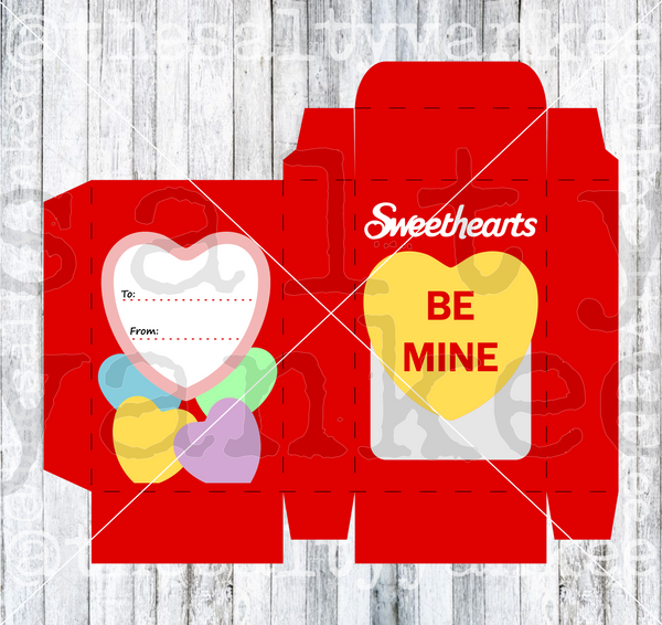 Valentines Day Hearts Candy Boxes - SVG File Download