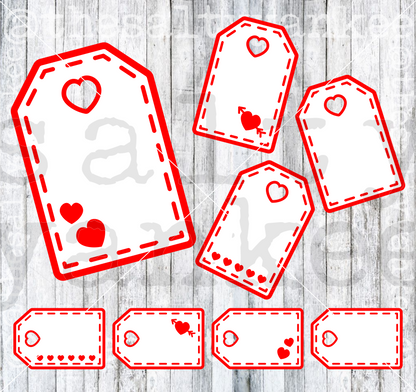 Valentines Day Gift Tags SVG and PNG File Download