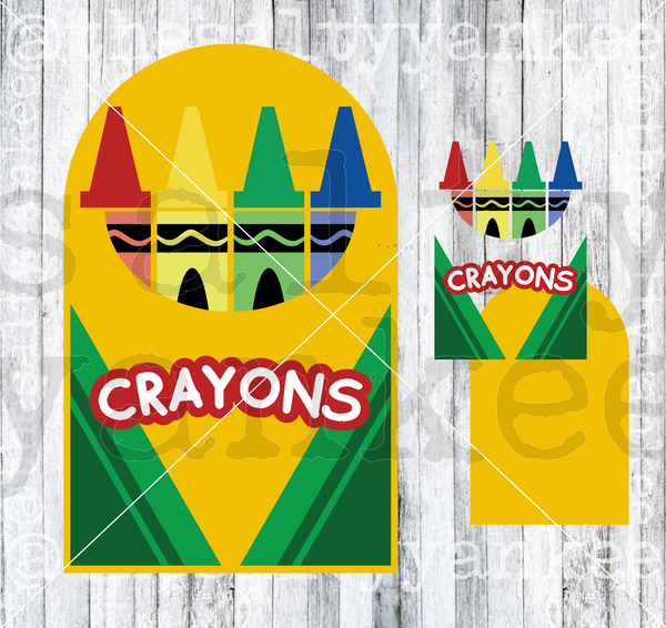 Box of Crayons SVG scrapbook cut file cute clipart files for