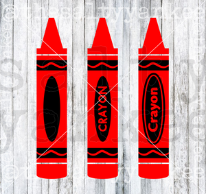 Layered Crayon Clipart SVG and PNG File Download