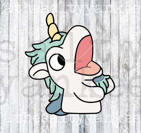 Dog Sisters Unicorn Horse Puppet SVG and PNG File Download