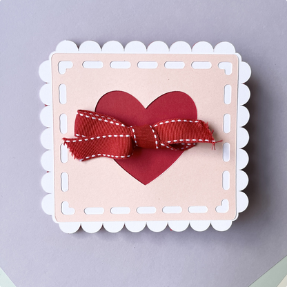 Postage Stamp Valentine Template - SVG File Download