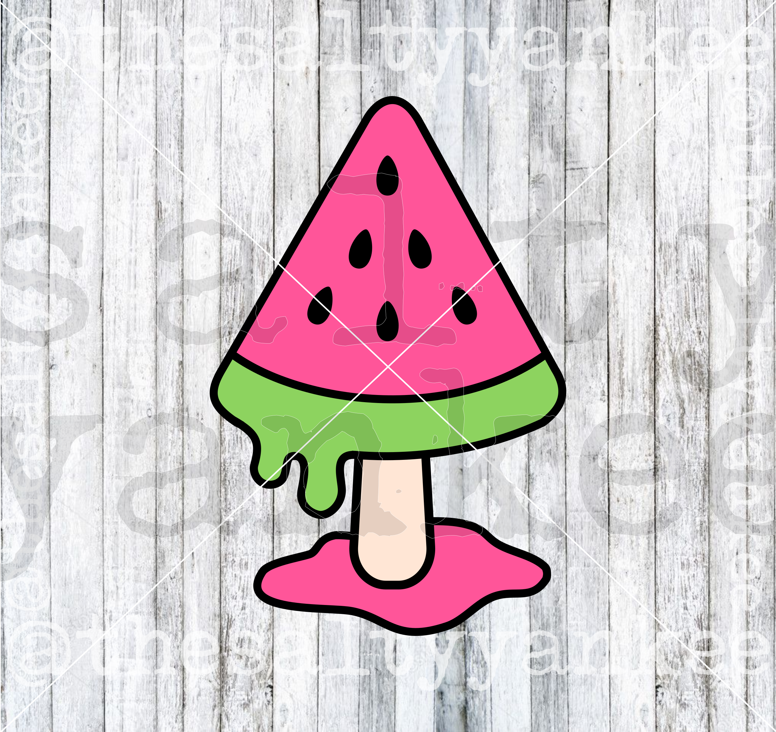 Exploding Watermelon Svg Watermelon Dripping Melting Popsicle SVG and PNG File Download – The ...