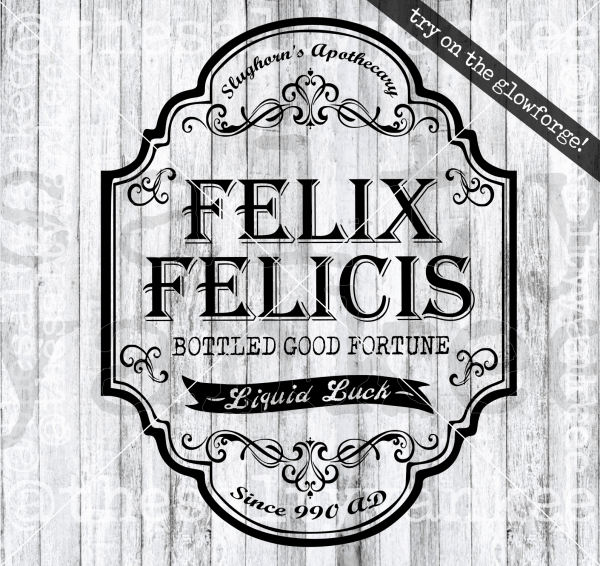 Wizard Inspired Liquid Luck Potion Apothecary Label Svg And Png File Download Downloads