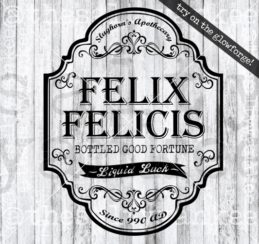 Wizard Inspired Liquid Luck Potion Apothecary Label Svg And Png File Download Downloads