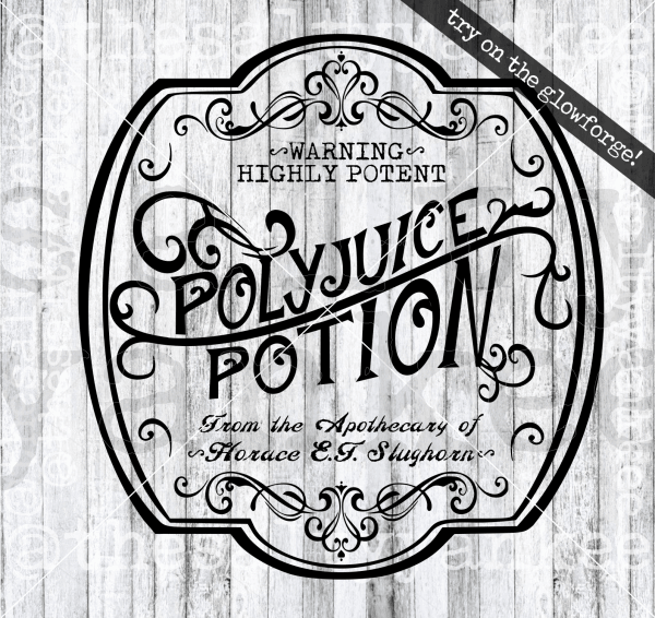 Wizard Inspired Polyjuice Potion Apothecary Label Svg And Png File Download Downloads