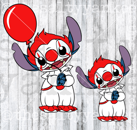 Alien In Clown Halloween Costume Svg And Png File Download Downloads