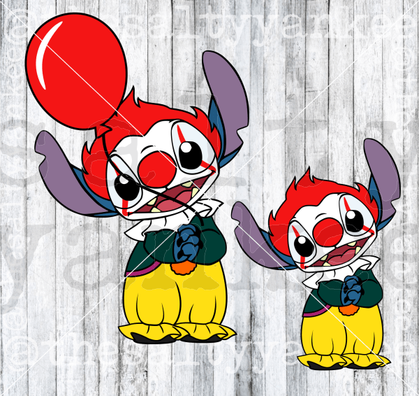 Alien In Clown Halloween Costume Svg And Png File Download Downloads