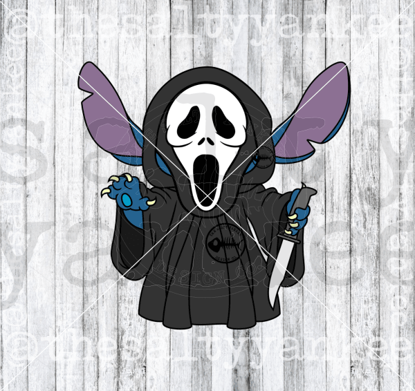 Alien In Ghost Halloween Costume Mask On Svg And Png File Download Downloads