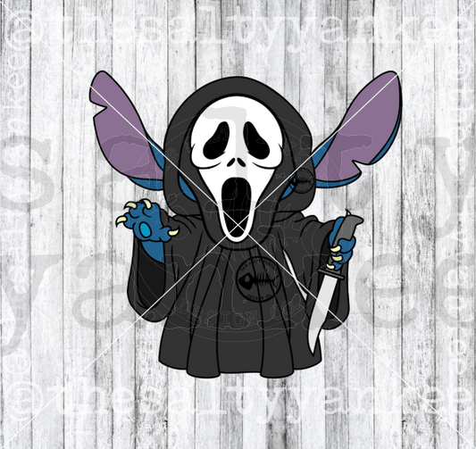 Alien In Ghost Halloween Costume Mask On Svg And Png File Download Downloads