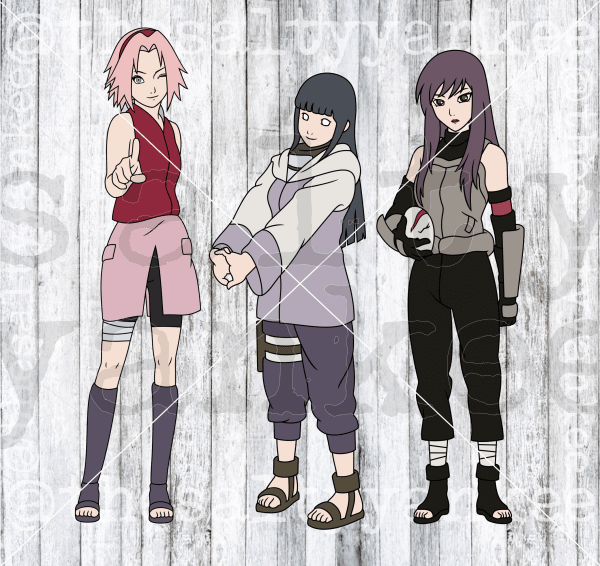 Anime Warriors Bundle Svg And Png File Download Downloads